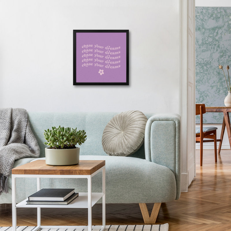 «Wavy Words I» - reproduction d'art murale - affiche de galerie, H 16 po x l 16 po