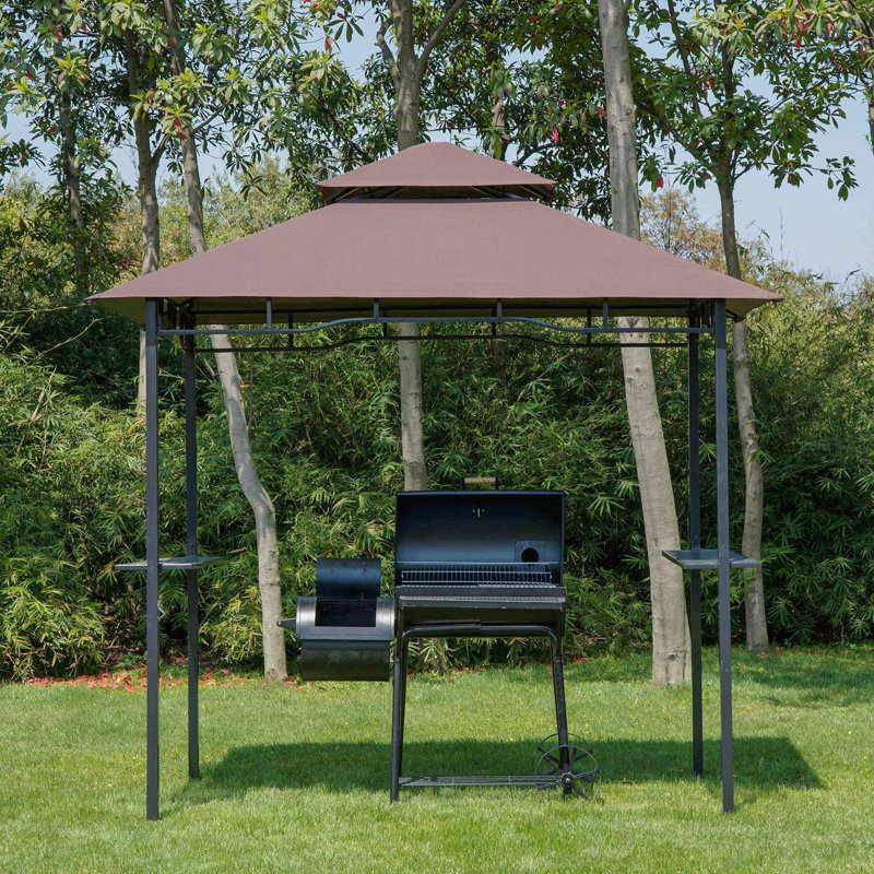 Barbecue, double toit pour barbecue