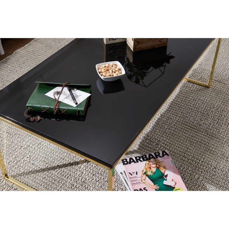 Crampton Sled Coffee Table, Gold, 120 x 60cm