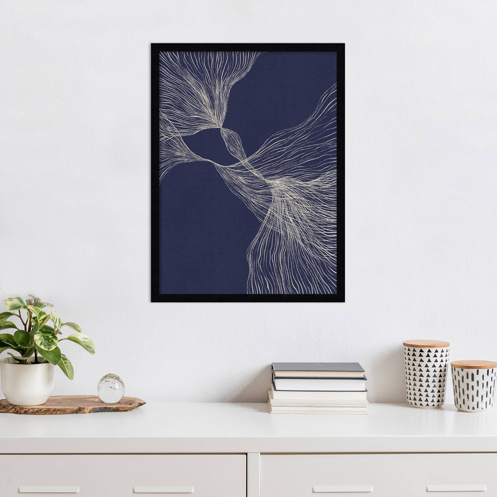 Interaction 1 by Alisa Galitsyna, Black, 25" H x 19" W x 1" D