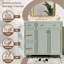 Meuble-lavabo avec lavabo en céramique, armoire de rangement moderne pour petites et moyennes salles de bain-1505804123