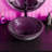 Novatto 16.75'' Purple Glass Circular Bathroom Sink with Faucet