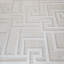 Versace Beige Tan Cream Small Greek Key Lines Textured Wallpaper Roll 3d