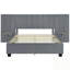 Grand lit plateforme tapissier avec grande tête de lit-358524645