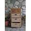 Safari Occasional Table W/ Drawer & Rattan Baskets