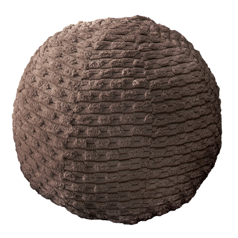 Coussin Becklee, H 10 po x l 10 po, Brun
