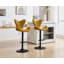 360° Swivel Upholstered Adjustable Height Bar Stools Counter Bar Stools with Sturdy Metal Frame -1932988437