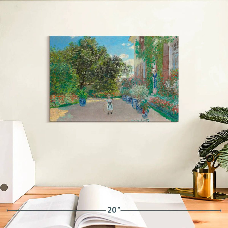 La maison de l'artiste à Argenteuil, 1873, H 8 po x l 12 po