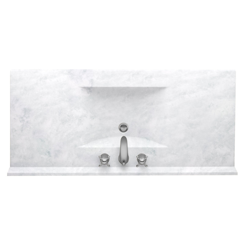 43'' Single Bathroom Vanity Top with Sink, Ice