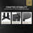 Black Farmhouse Expandable Oval Dining Table with X Base - 43" to 59", Seats 6