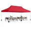 Abri pliant instantané 3 x 6 m (10 x 20 pi) avec 3 hauteurs ajustables, rouge
