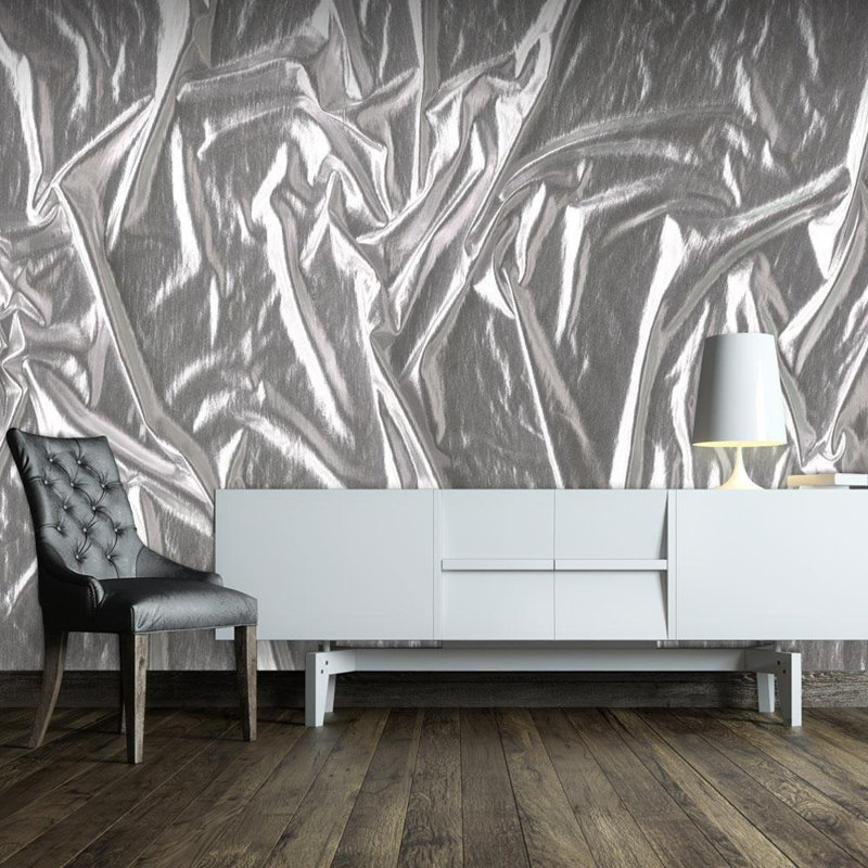 Murale argentée Alyscia Noble, L 55 po x l 78 po