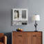 Armoire de rangement murale en bois avec miroir-1627200055