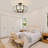 4- Lights Hexagonal Semi Flush Mount