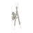 Poco Steel Armed Sconce-564057220
