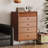 Modern Walnut Solid Wood Accent Cabinet