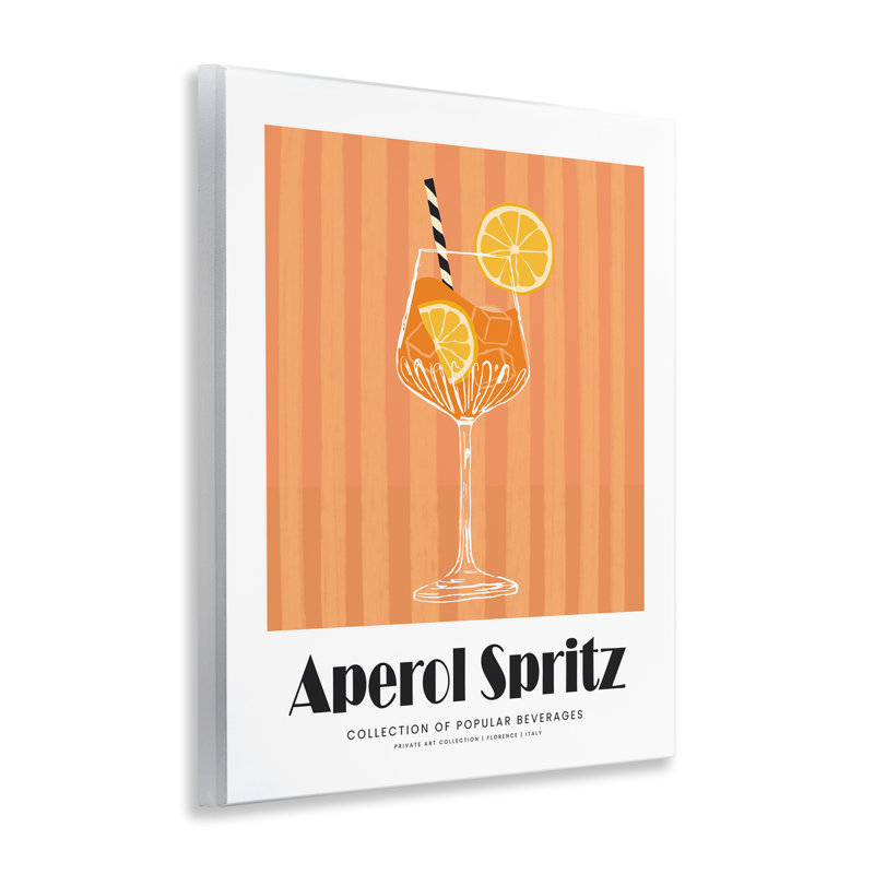 Art mural classique «Aperol Spirz», par lettré et doublé