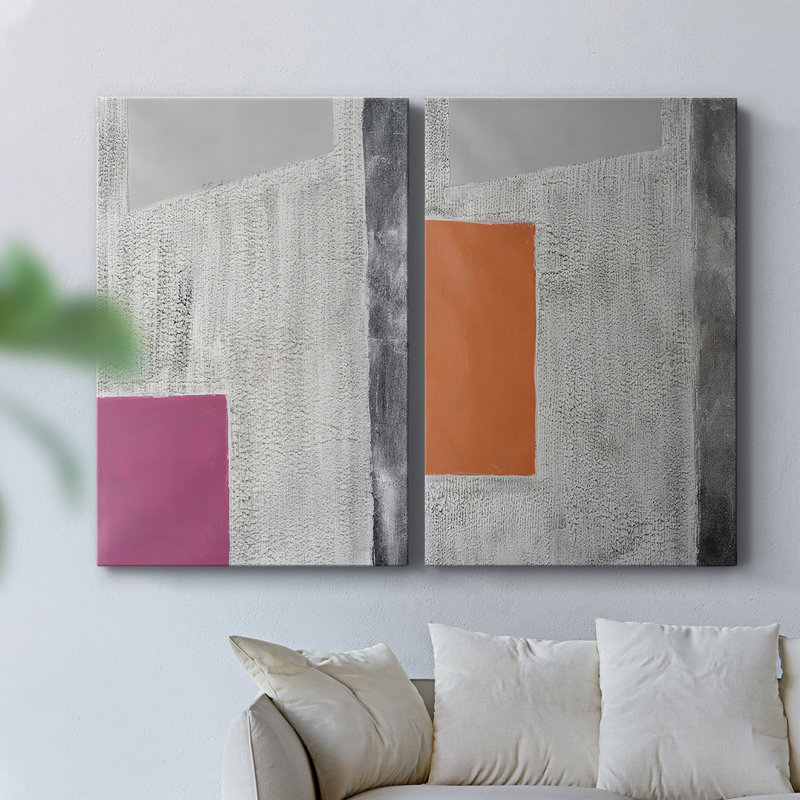 Toile tendue Quadratic Layout I-Premium Gallery - Prêt à être accroché, H 18 po x l 12 po