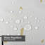 Rideau de douche en confettis or avec 12 crochets En Sans-127345449