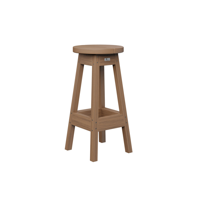 Berlin Gardens Regular Outdoor Bar Stool, Antique Mahogany