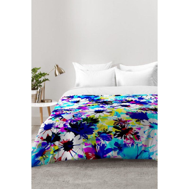 Ensemble d'édredon Floral, Édredon double / grand + 2 taies d'oreiller stand