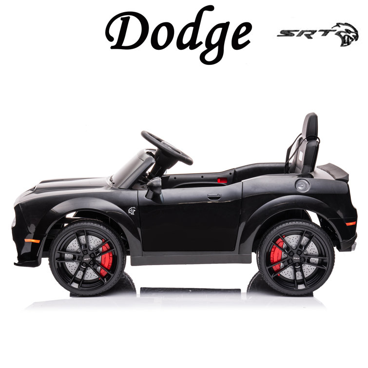 Licensed Dodge 12 V Ride On Car for Kids, Battery Powered Cars Electric Vehicle Toys Iyofe Color: Blue