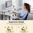 Lameen L Shaped Computer Desk with Power Outlets & RGB Lights, Corner Desk with Monitor Shelf-839632120-859819408