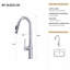 Robinet de cuisine rétractable 18,83 po-121209973