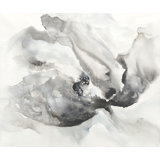 Silvered Flora Print by Jennifer Hollack Raboin