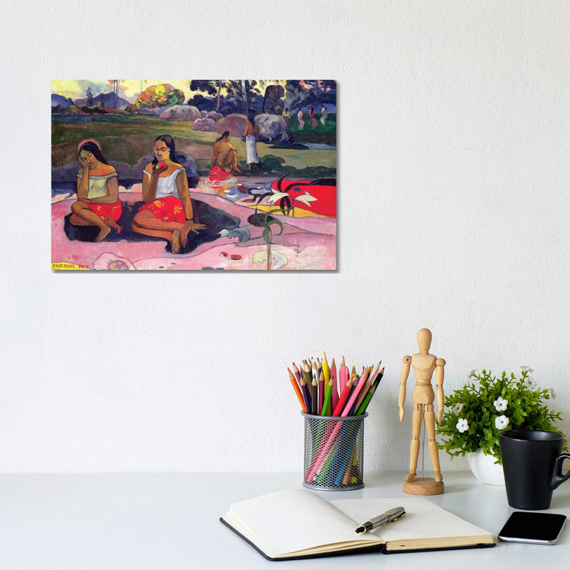 Nave Nave Moe (Sacred Spring), 1894 by Paul Gauguin - 1 Piece Wrapped Canvas Wall Art, 20.32 cm H x 30.48 cm W