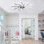 Ventilateur de plafond réversible à intensité variable à 6 vitesses de 36,22 po avec lumières DEL et télécommande Hanke-1342662942