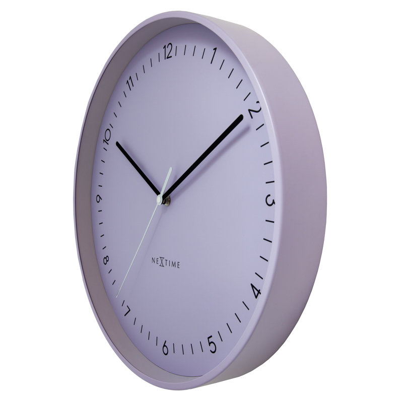 Citybeat Metal Wall Clock, Lavender