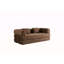 Canapé-lit convertible avec coussin cylindrique, canapé-lit pliant en velours côtelé avec cadre de forme fixe, canapé-lit de salon pour la chambre à coucher (brun)-130177090-130177094