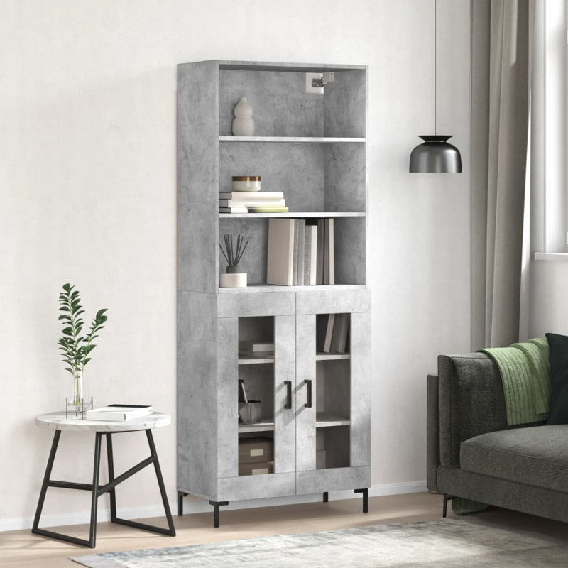 Bradlec 69.5cm Sideboard, Concrete Grey