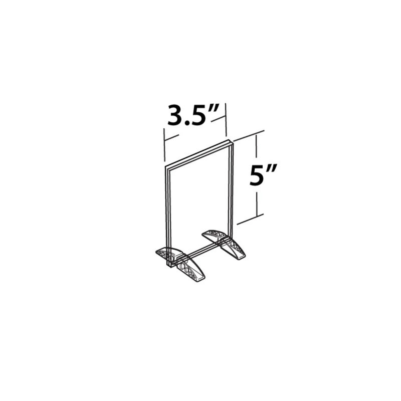 5.5" x 8.5" Vertical/Horizontal Dual-Stand, 10-Pack, 3.5" W x 5" H