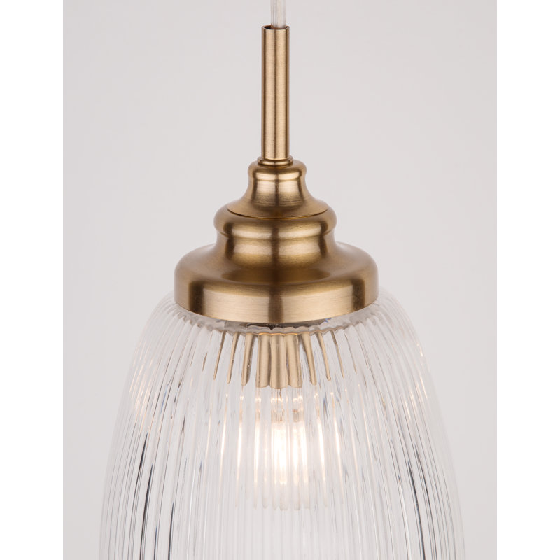 1 - Light Satin Gold Jar Pendant