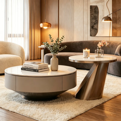 Ensemble de tables basses gigognes 2 pièces Modern Modern