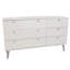 3+3 Drawer Extra Wide Chest, white wax finish