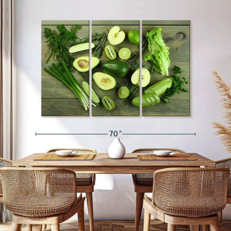 Yarlin Fresh Green Food, 42" H x 65" W