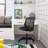 color Mid-Back Armless Mesh Padded Swivel Task Office Chair-1310091137