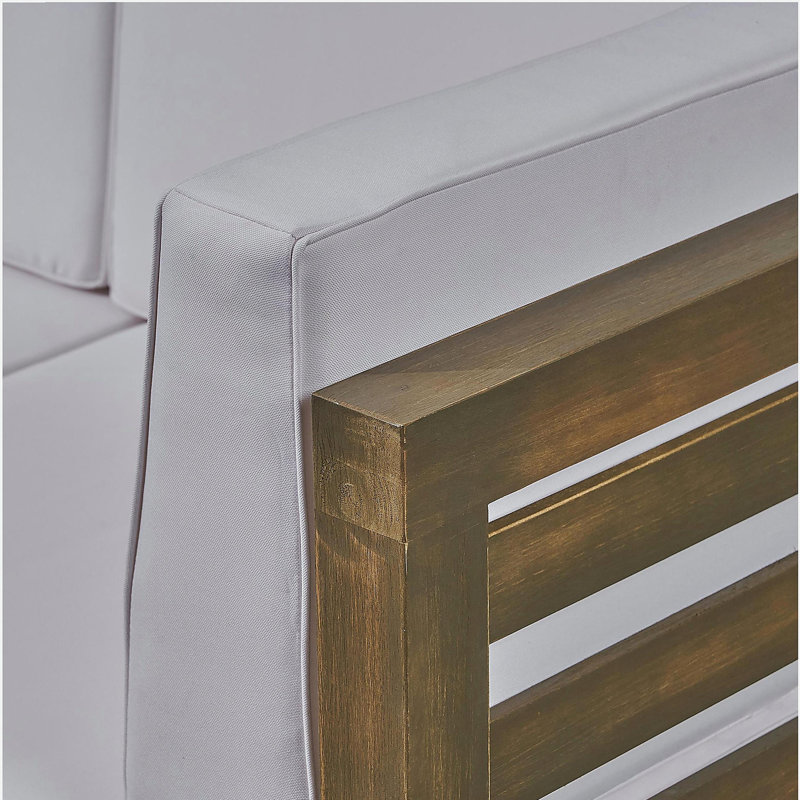 Outdoor Lounge Chair, White, Gray