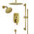 Rainfall Symphony 12inch Dual Showerhead Temperature Display Shower System with 2 in 1 Slider Bar Shower Handheld-106263953