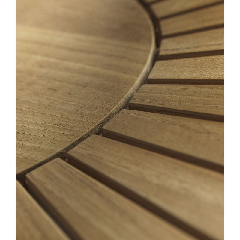 Sammen Outdoor Round Teak Garden Table