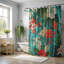 Nostalgic Island Florals - Rideau de douche standard 1 pièce-754451313