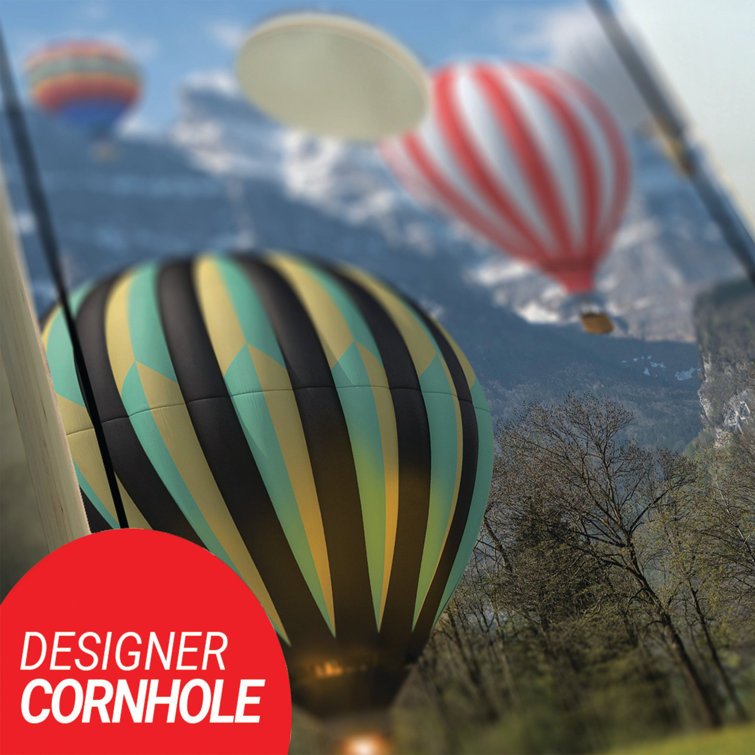 Jeu De Cornhole GoSports Taille Réglementaire 1.2x0.6m - Planches Aluminium Pliables | 8 Sacs Inclus