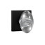 Bravura 928-7 Dummy Glass Egg Knob on Square Contemporary Rose in Satin Brass