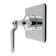 Kingston Brass Whitaker Single-Handle Three-Way Diverter Valve With Square Trim Kit