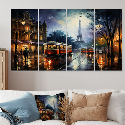 Tamiko - City Paris Wall Art Set 4 Piece
