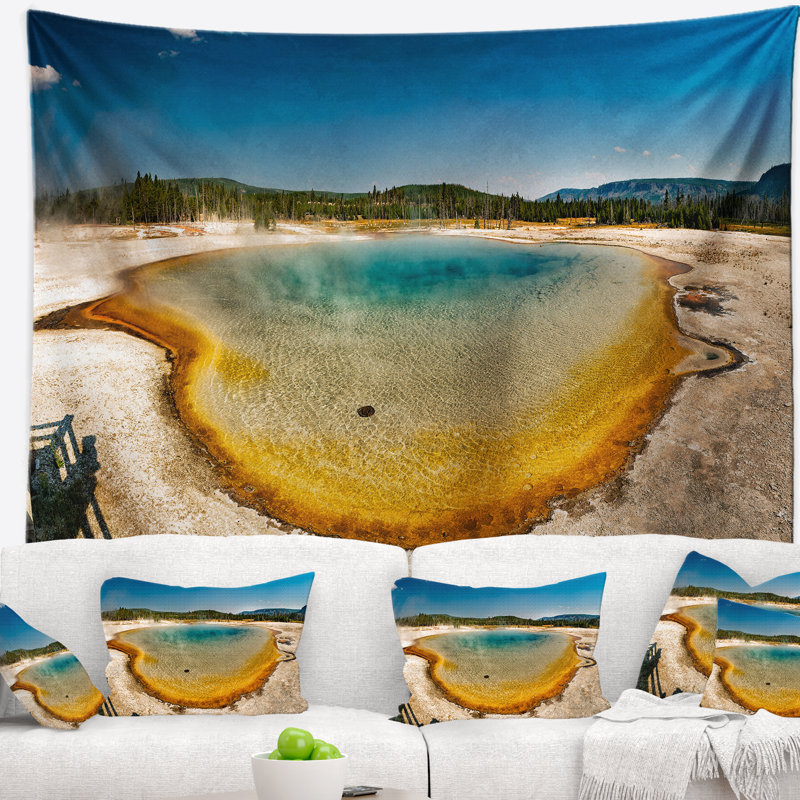 Tapisserie panoramique Schafer Yellowstone, H 32 po x l 39 po