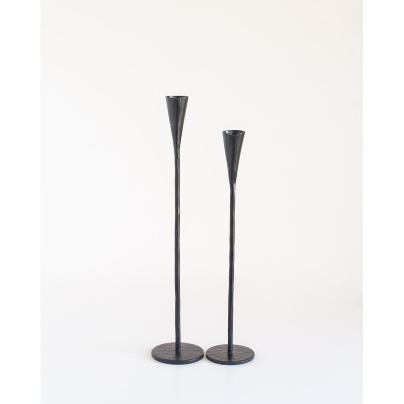 Ensemble de 2 chandeliers Phoenix - finition laiton, Noir